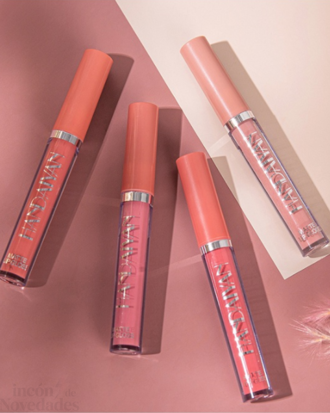 Set de 6 labiales líquidos HANDAIYAN en formato taza, brillo de labios de larga duración, caja de regalo – Brillo de labios con acabado mate, resistente a la decoloración