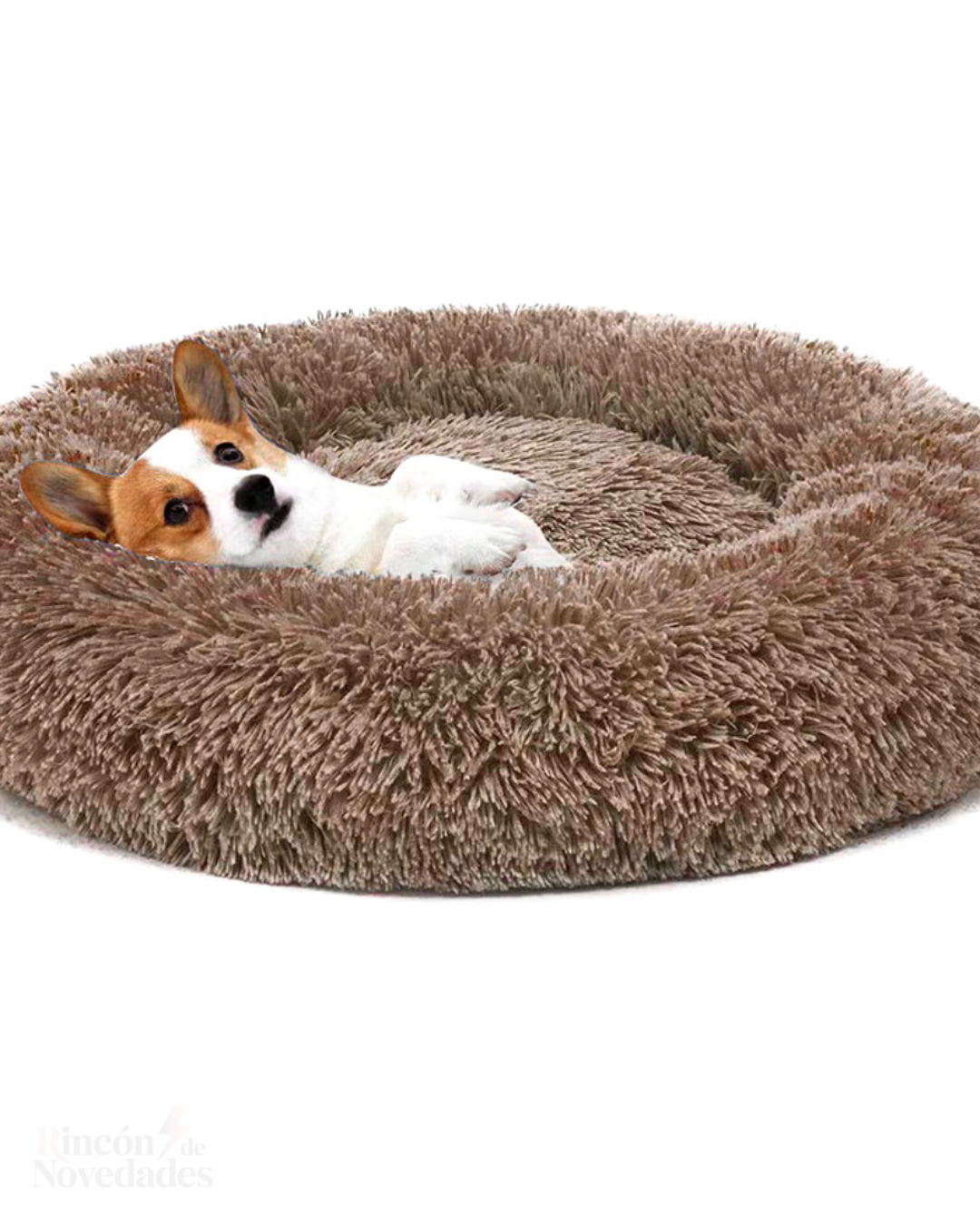 Cama Perro Grande Marron 90 cm