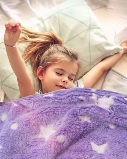 Manta Luminosa en la Oscuridad Color Morado 120cm x150cm