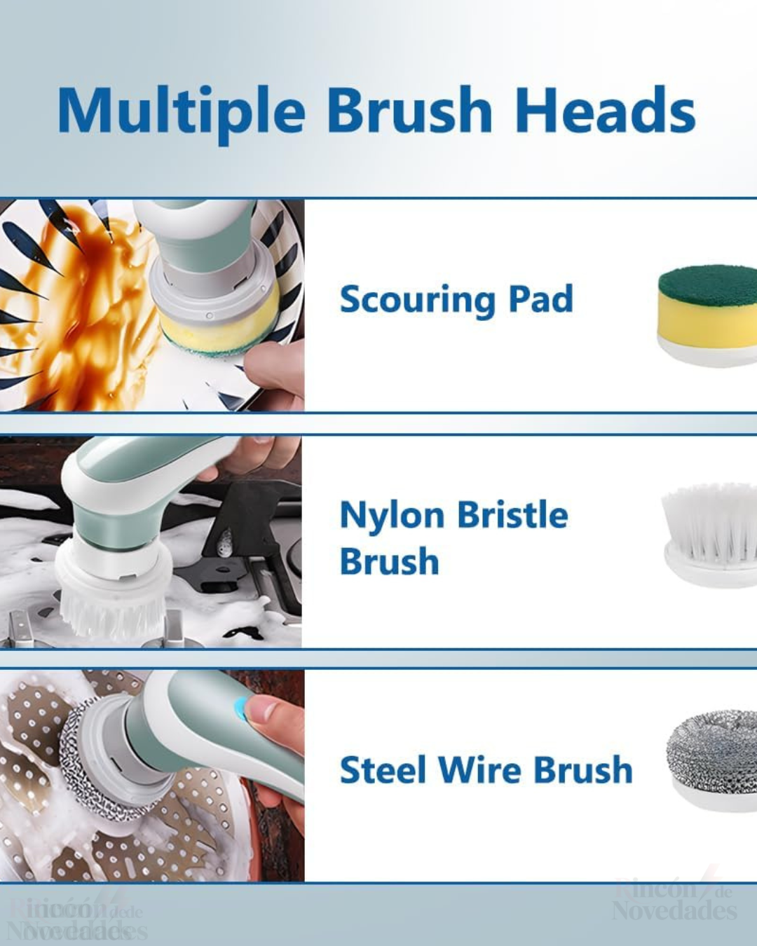 Cepillo de Limpieza Portátil Recargable