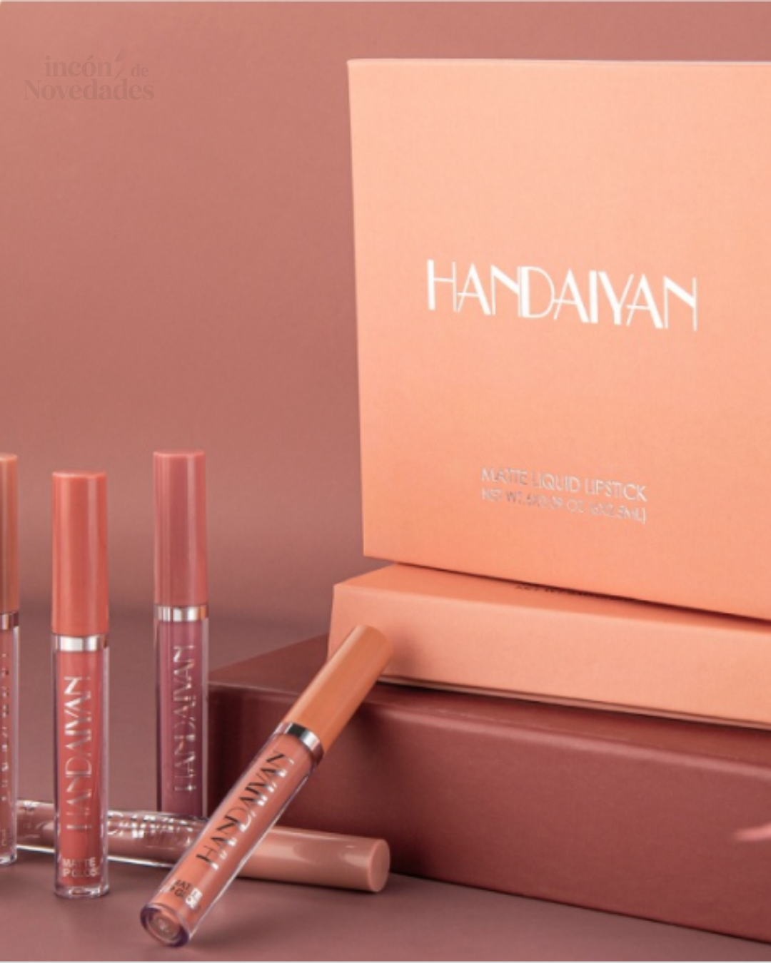 Set de 6 pintalabios color mate