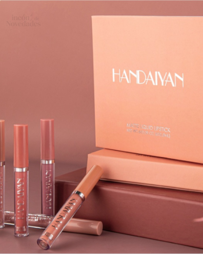 Set de 6 pintalabios color mate