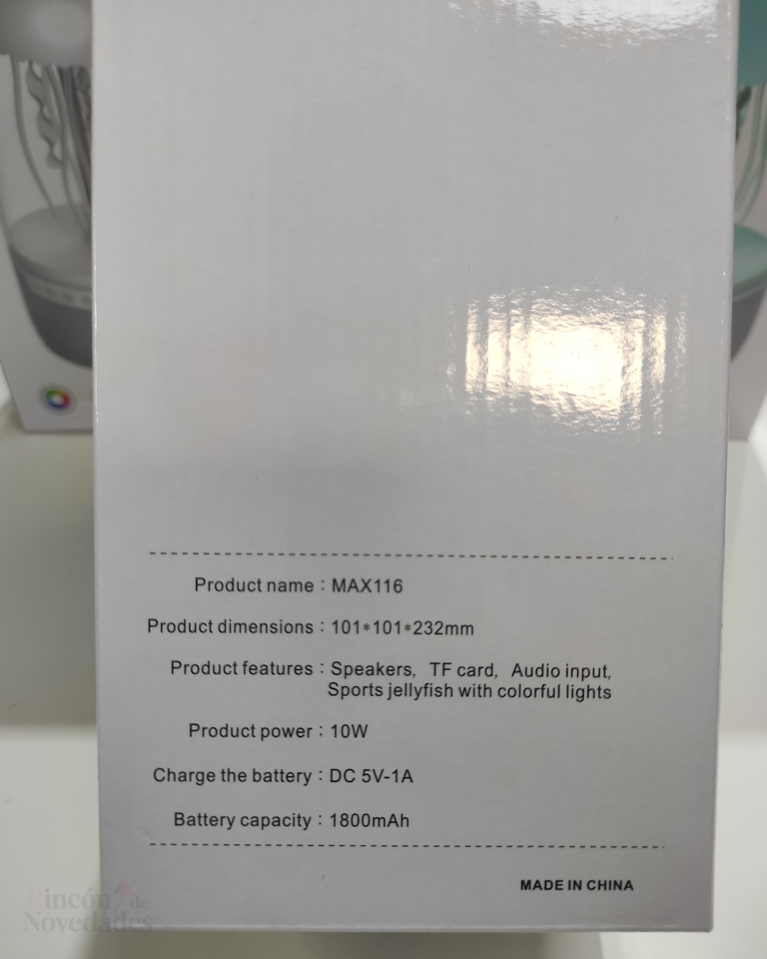 Altavoz LED de medusas que cambian de color