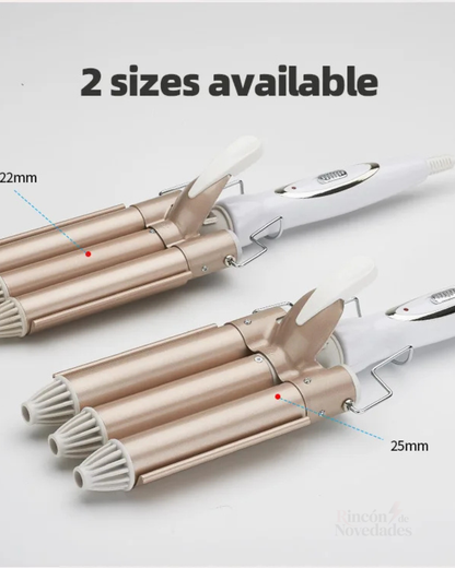 Rizador de pelo triple efecto