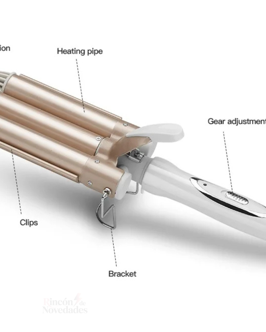 Rizador de pelo triple efecto