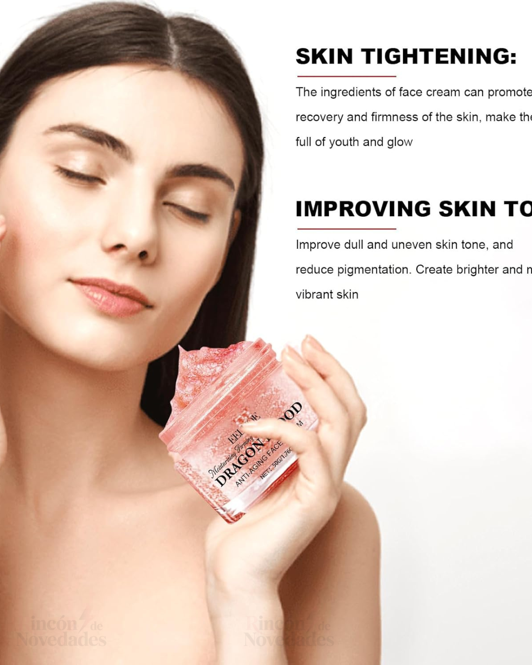 Crema hidratante antienvejecimiento con retinol placenta de dragón