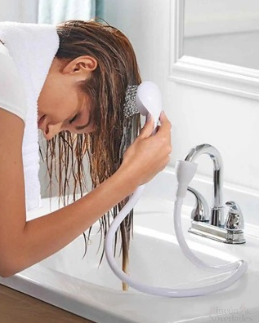 Manguera de ducha extraible portátil