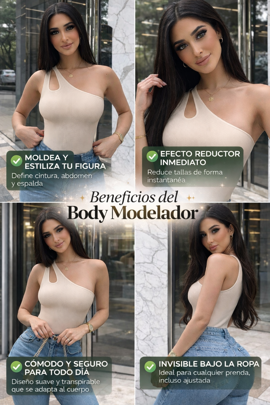 Faja reductora body beige S/M