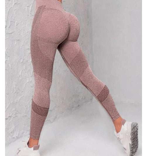 Leggins Mujer Push Up marron talla unica